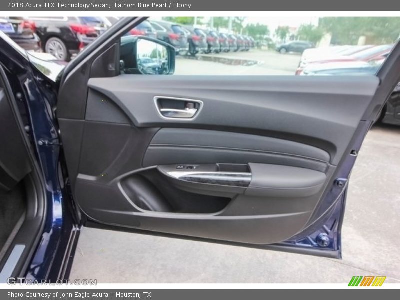 Fathom Blue Pearl / Ebony 2018 Acura TLX Technology Sedan