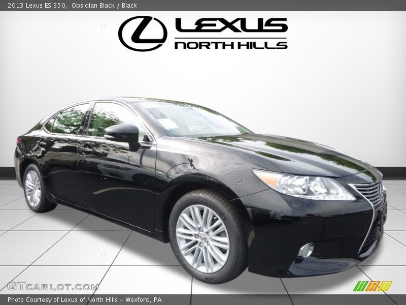 Obsidian Black / Black 2013 Lexus ES 350