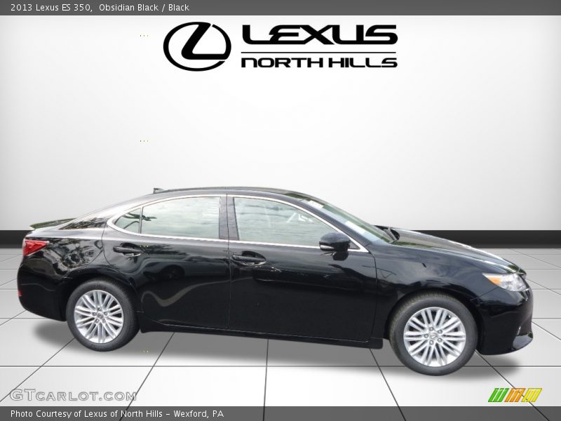 Obsidian Black / Black 2013 Lexus ES 350