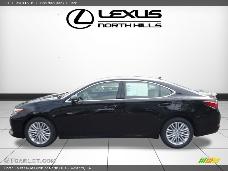 Obsidian Black / Black 2013 Lexus ES 350