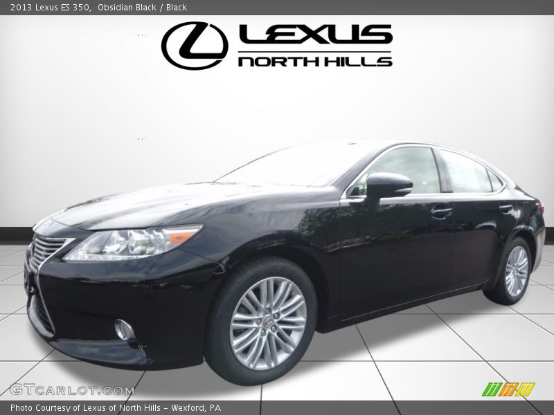Obsidian Black / Black 2013 Lexus ES 350