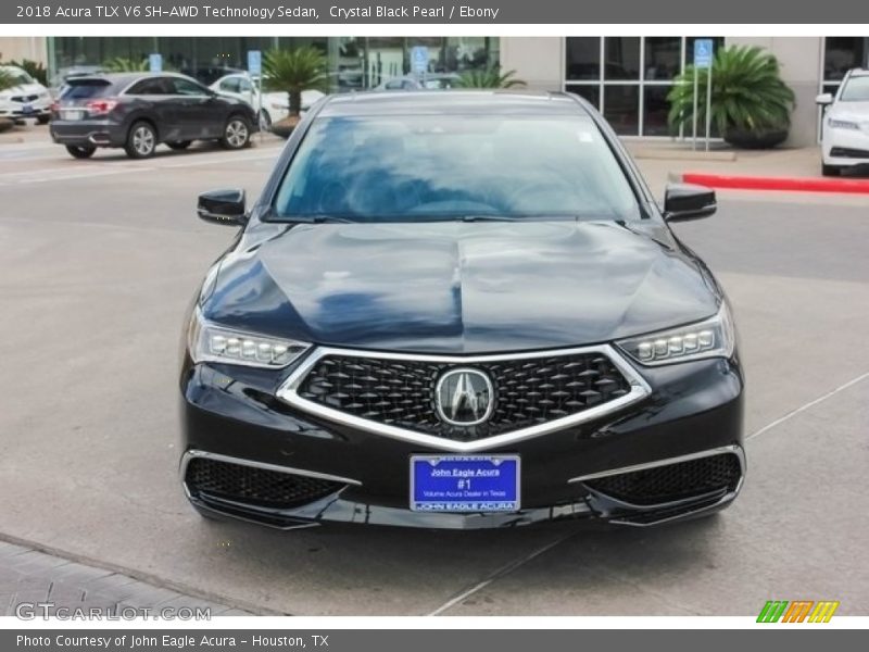 Crystal Black Pearl / Ebony 2018 Acura TLX V6 SH-AWD Technology Sedan