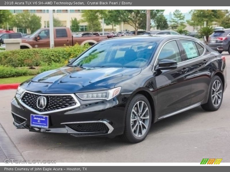 Crystal Black Pearl / Ebony 2018 Acura TLX V6 SH-AWD Technology Sedan