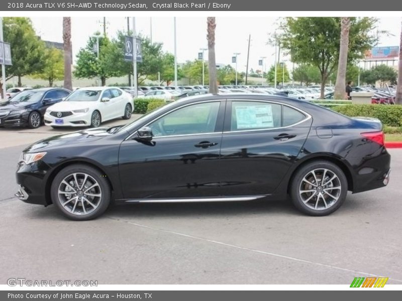 Crystal Black Pearl / Ebony 2018 Acura TLX V6 SH-AWD Technology Sedan