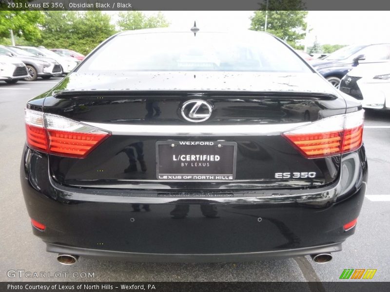Obsidian Black / Black 2013 Lexus ES 350