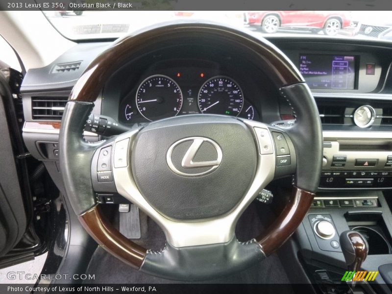 Obsidian Black / Black 2013 Lexus ES 350