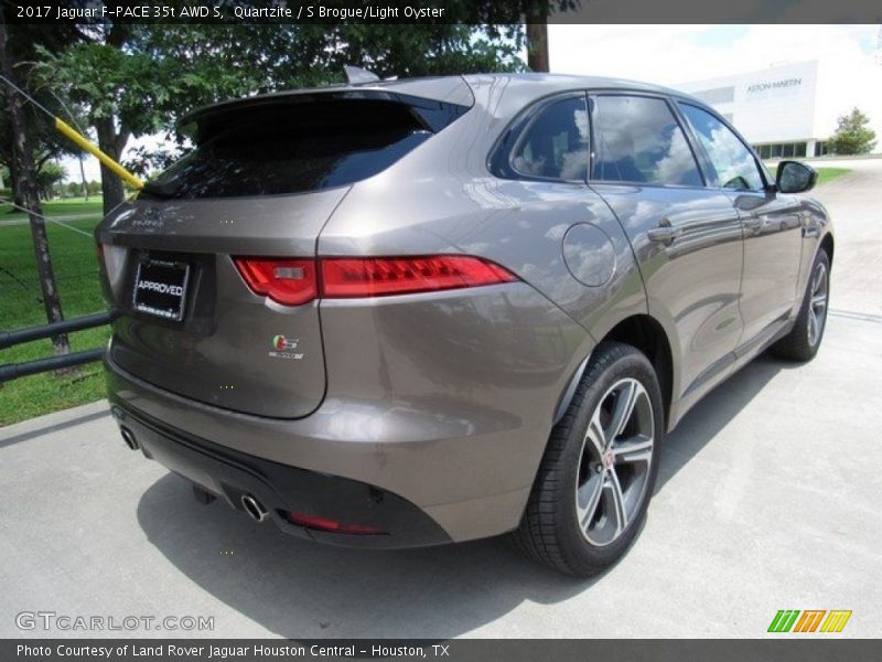 Quartzite / S Brogue/Light Oyster 2017 Jaguar F-PACE 35t AWD S