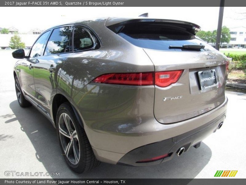Quartzite / S Brogue/Light Oyster 2017 Jaguar F-PACE 35t AWD S