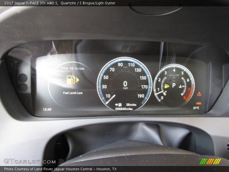  2017 F-PACE 35t AWD S 35t AWD S Gauges