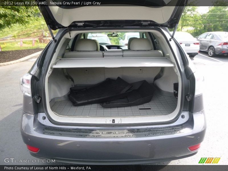 Nebula Gray Pearl / Light Gray 2012 Lexus RX 350 AWD