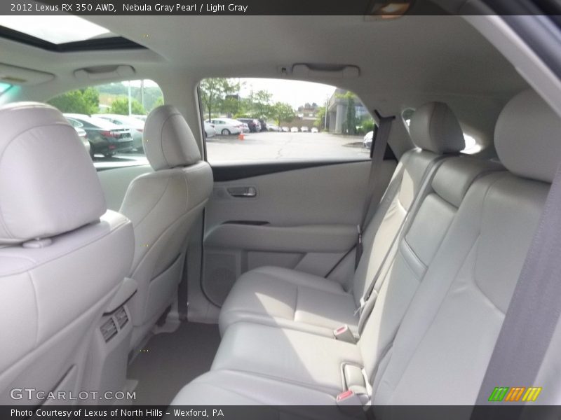 Nebula Gray Pearl / Light Gray 2012 Lexus RX 350 AWD