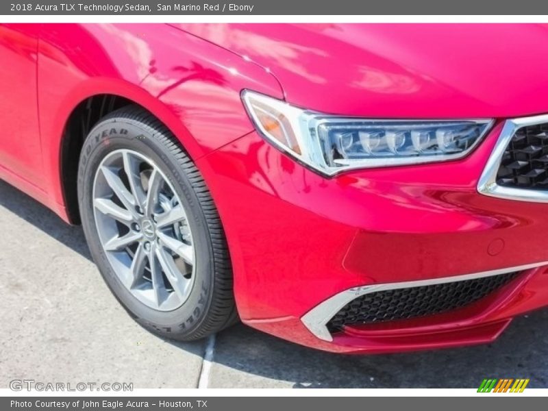 San Marino Red / Ebony 2018 Acura TLX Technology Sedan