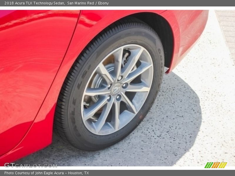 San Marino Red / Ebony 2018 Acura TLX Technology Sedan