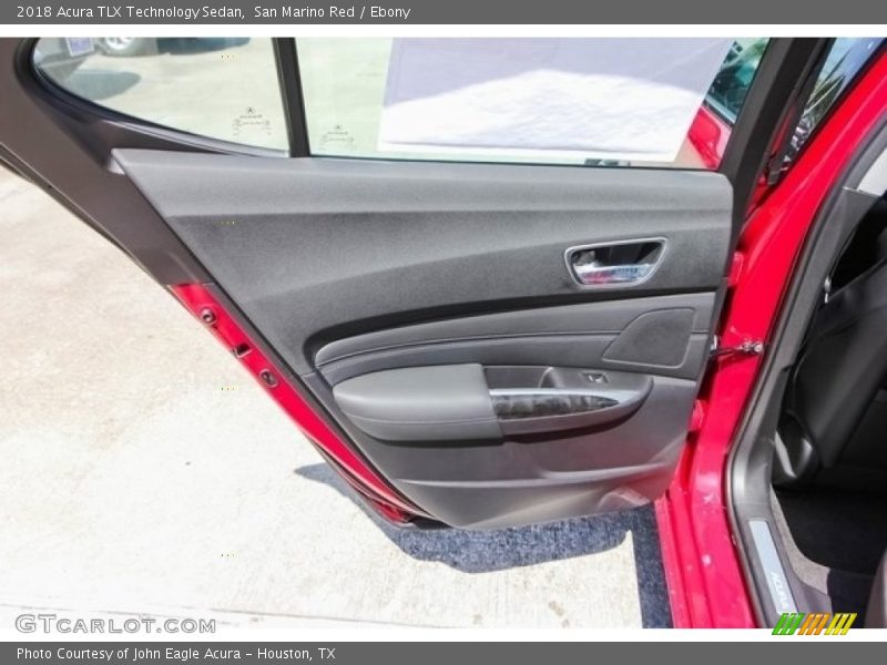 San Marino Red / Ebony 2018 Acura TLX Technology Sedan