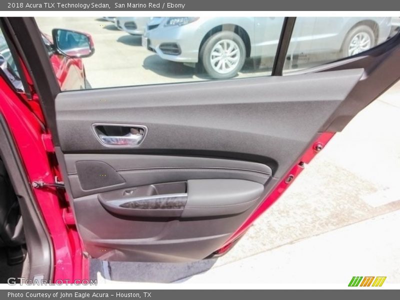 San Marino Red / Ebony 2018 Acura TLX Technology Sedan