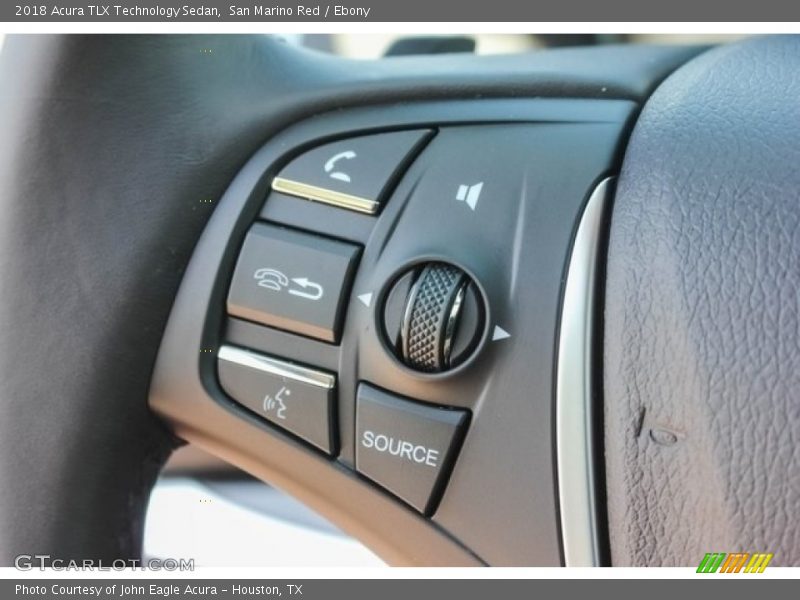 San Marino Red / Ebony 2018 Acura TLX Technology Sedan