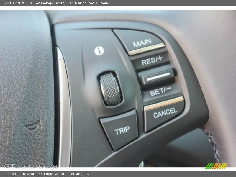 San Marino Red / Ebony 2018 Acura TLX Technology Sedan