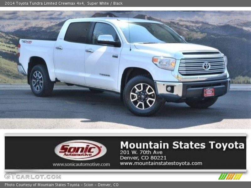 Super White / Black 2014 Toyota Tundra Limited Crewmax 4x4