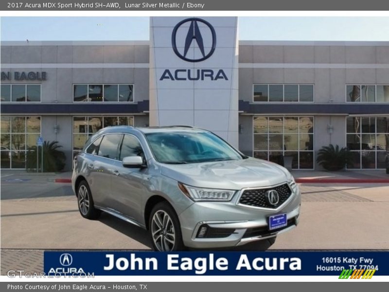 Lunar Silver Metallic / Ebony 2017 Acura MDX Sport Hybrid SH-AWD