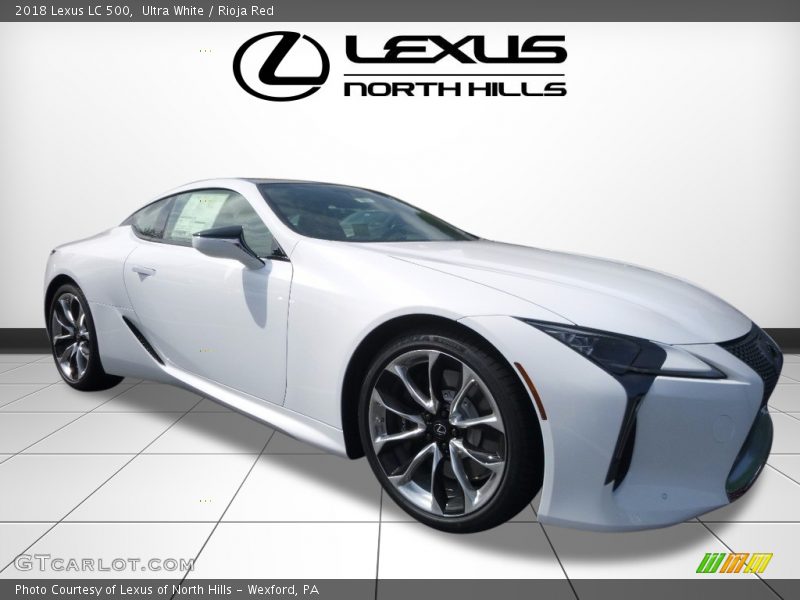 Ultra White / Rioja Red 2018 Lexus LC 500