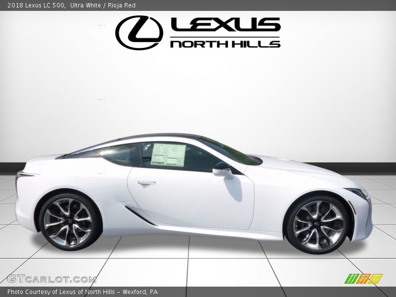 Ultra White / Rioja Red 2018 Lexus LC 500