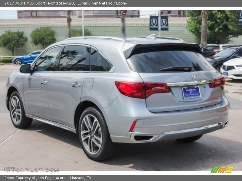 Lunar Silver Metallic / Ebony 2017 Acura MDX Sport Hybrid SH-AWD