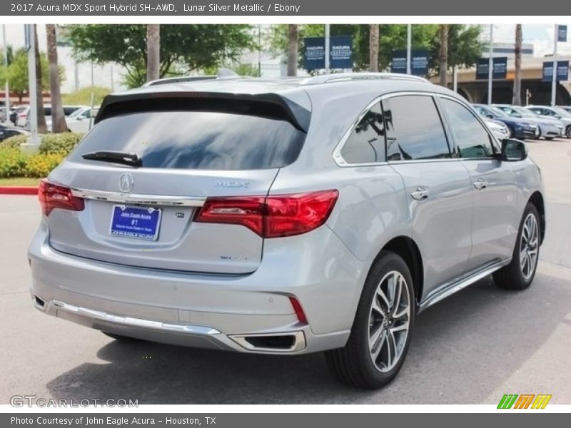 Lunar Silver Metallic / Ebony 2017 Acura MDX Sport Hybrid SH-AWD