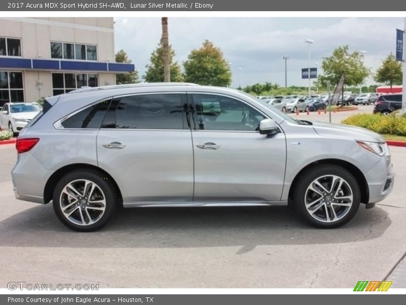 Lunar Silver Metallic / Ebony 2017 Acura MDX Sport Hybrid SH-AWD