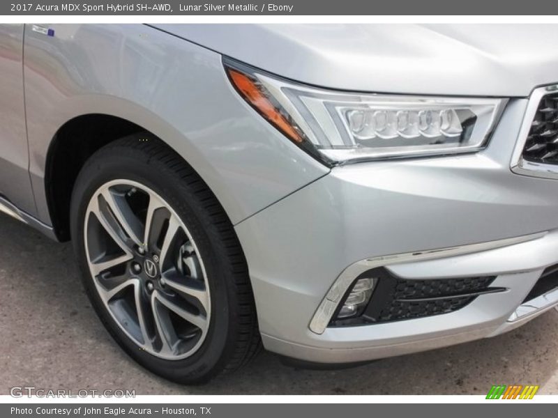 Lunar Silver Metallic / Ebony 2017 Acura MDX Sport Hybrid SH-AWD