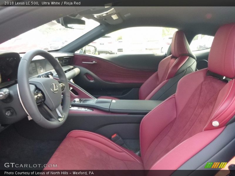 Front Seat of 2018 LC 500