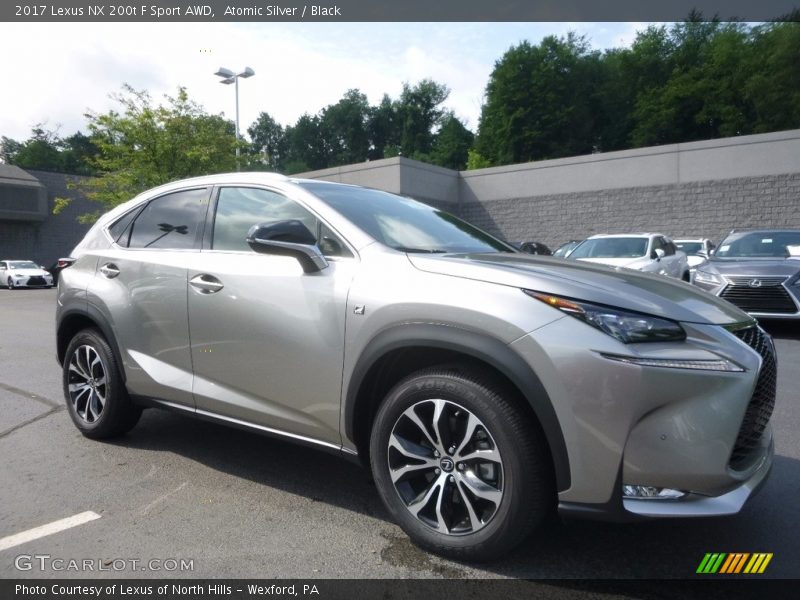 Atomic Silver / Black 2017 Lexus NX 200t F Sport AWD