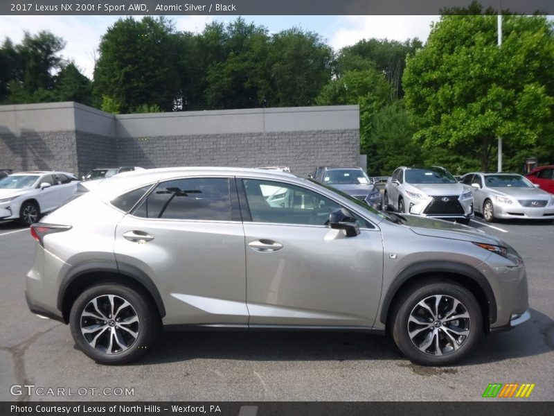 Atomic Silver / Black 2017 Lexus NX 200t F Sport AWD