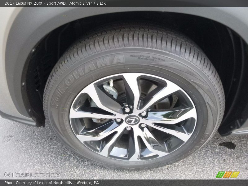 Atomic Silver / Black 2017 Lexus NX 200t F Sport AWD
