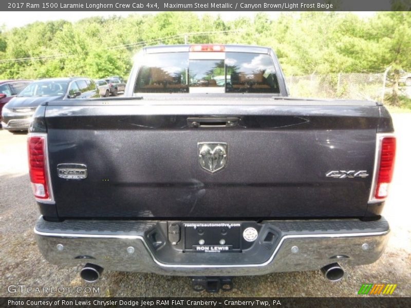 Maximum Steel Metallic / Canyon Brown/Light Frost Beige 2017 Ram 1500 Laramie Longhorn Crew Cab 4x4