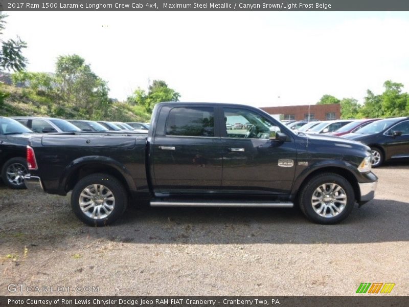 Maximum Steel Metallic / Canyon Brown/Light Frost Beige 2017 Ram 1500 Laramie Longhorn Crew Cab 4x4