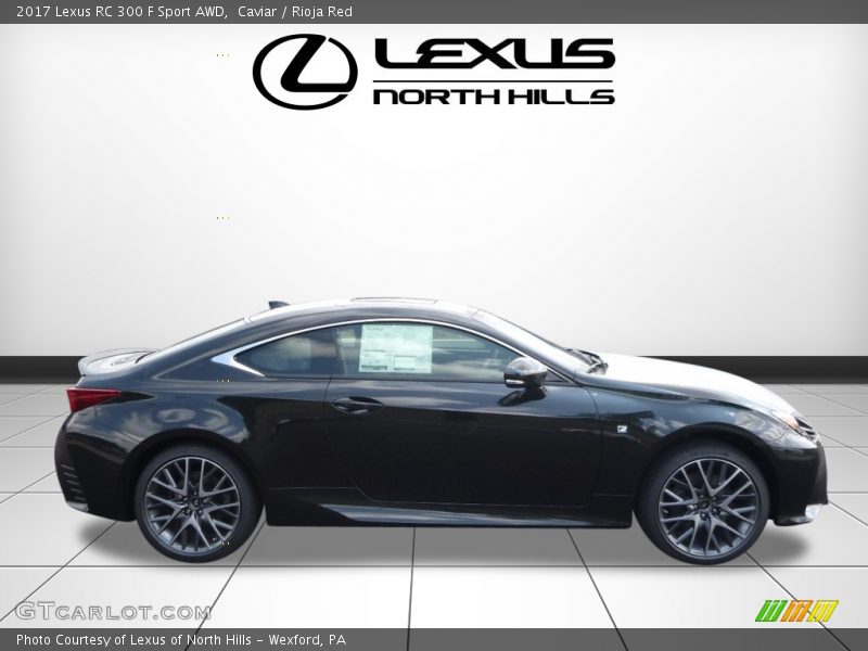 Caviar / Rioja Red 2017 Lexus RC 300 F Sport AWD