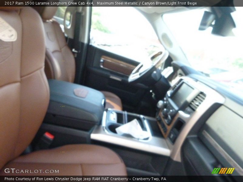 Maximum Steel Metallic / Canyon Brown/Light Frost Beige 2017 Ram 1500 Laramie Longhorn Crew Cab 4x4
