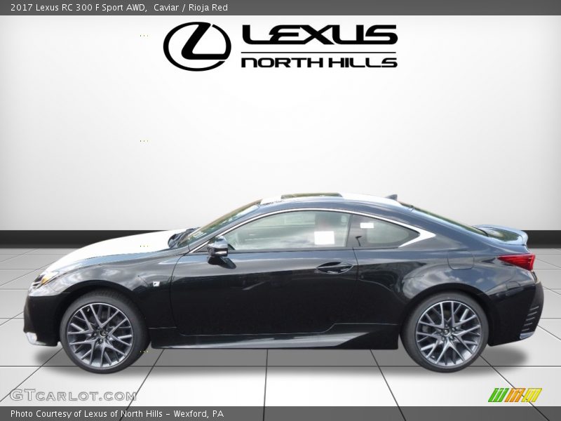 Caviar / Rioja Red 2017 Lexus RC 300 F Sport AWD