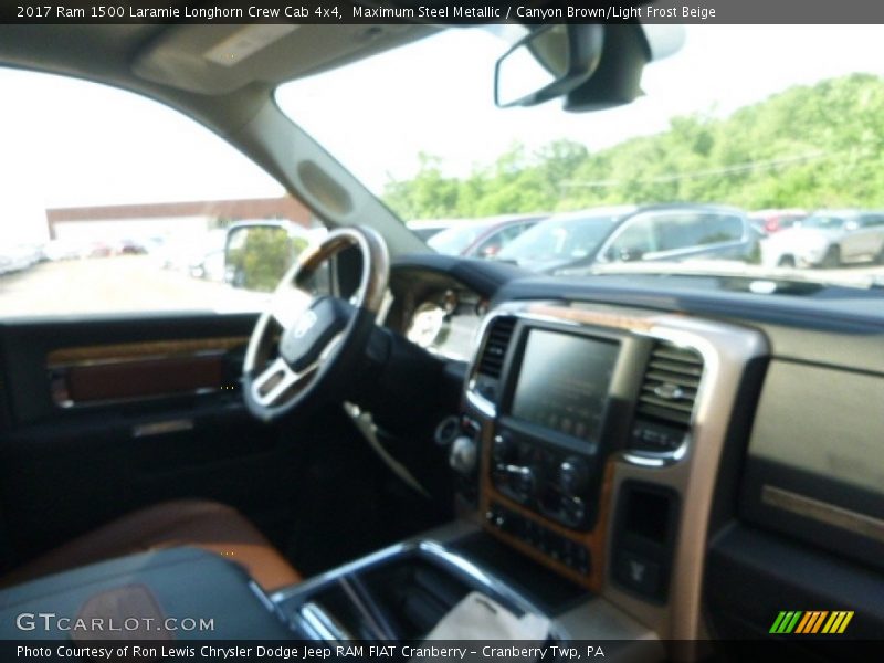 Maximum Steel Metallic / Canyon Brown/Light Frost Beige 2017 Ram 1500 Laramie Longhorn Crew Cab 4x4