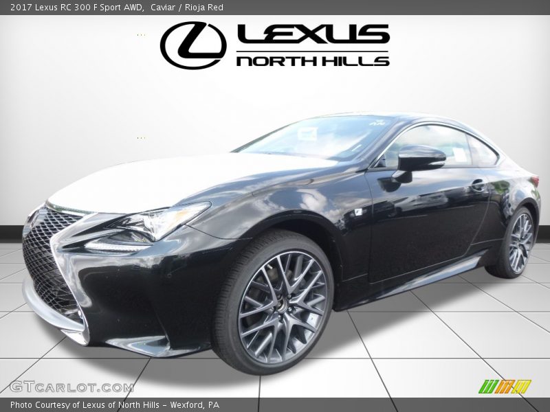 Caviar / Rioja Red 2017 Lexus RC 300 F Sport AWD