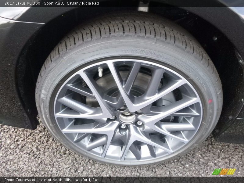 Caviar / Rioja Red 2017 Lexus RC 300 F Sport AWD