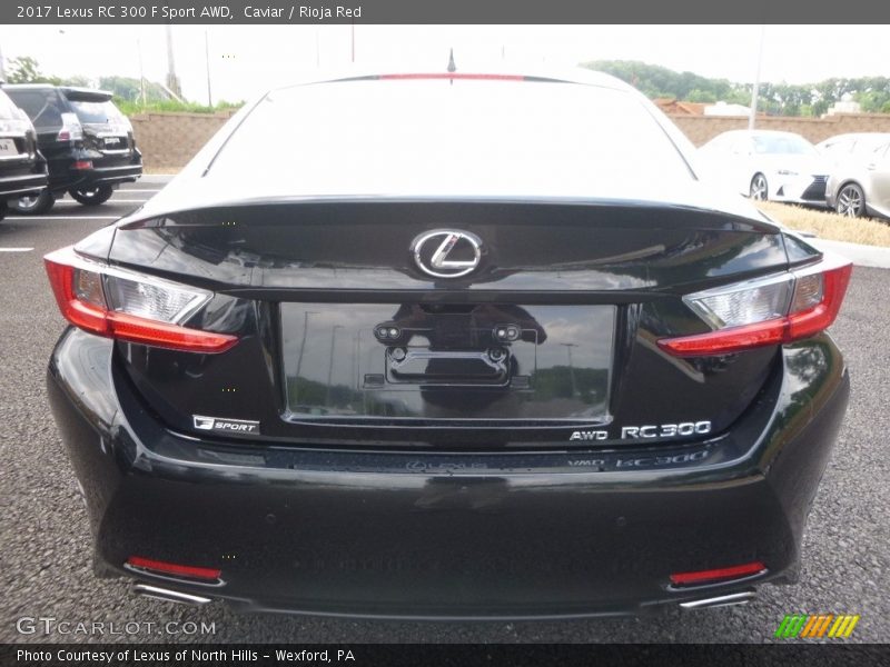 Caviar / Rioja Red 2017 Lexus RC 300 F Sport AWD