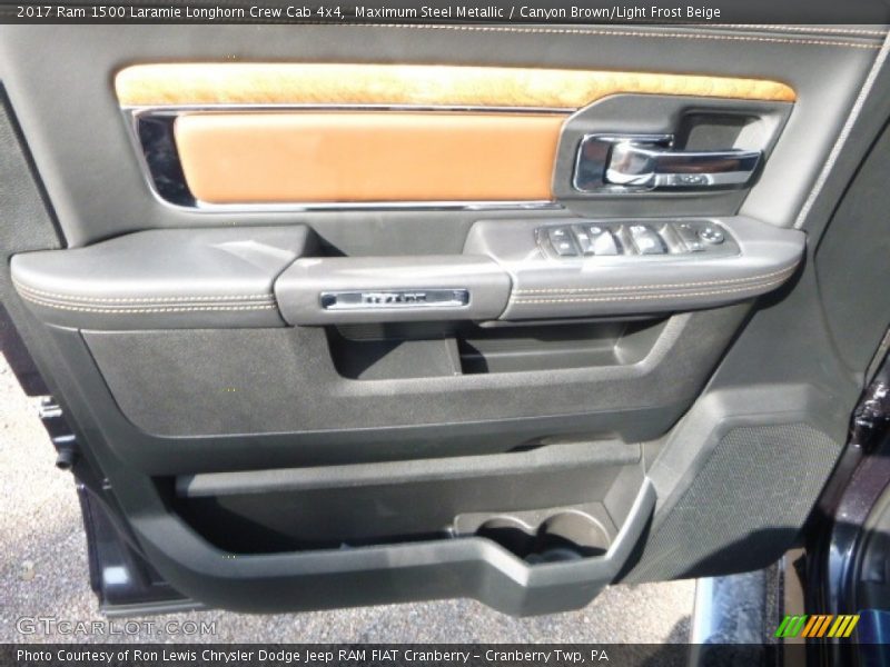 Maximum Steel Metallic / Canyon Brown/Light Frost Beige 2017 Ram 1500 Laramie Longhorn Crew Cab 4x4