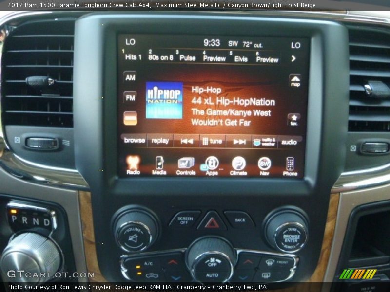 Maximum Steel Metallic / Canyon Brown/Light Frost Beige 2017 Ram 1500 Laramie Longhorn Crew Cab 4x4