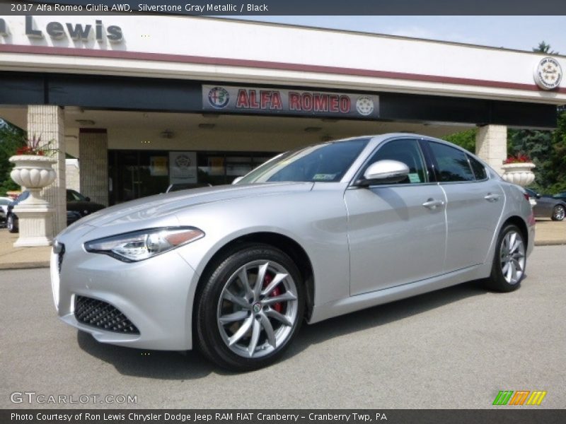 Silverstone Gray Metallic / Black 2017 Alfa Romeo Giulia AWD