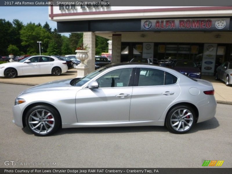 Silverstone Gray Metallic / Black 2017 Alfa Romeo Giulia AWD