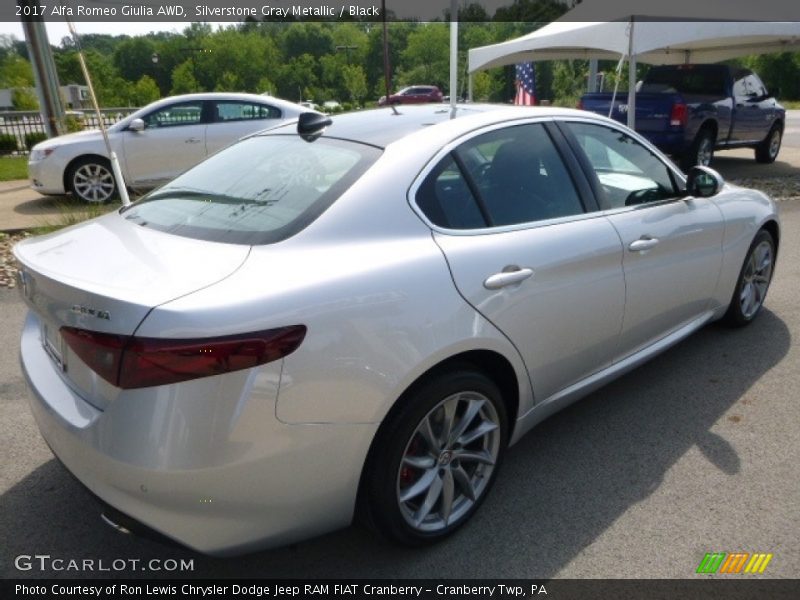 Silverstone Gray Metallic / Black 2017 Alfa Romeo Giulia AWD