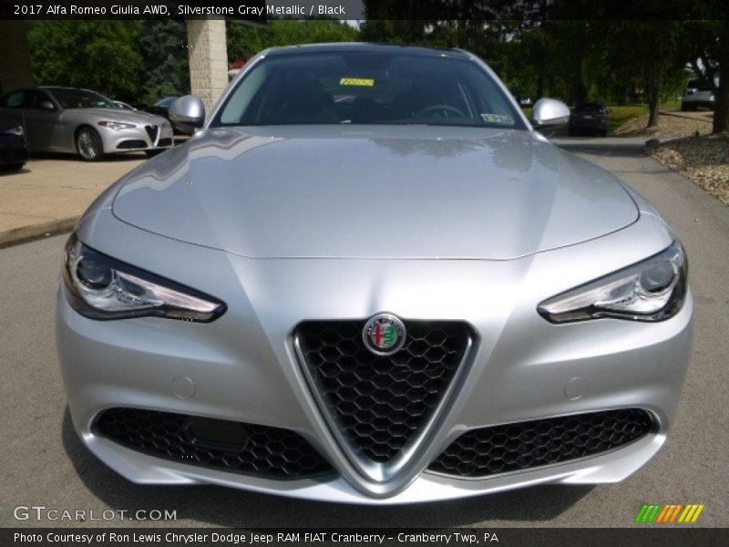 Silverstone Gray Metallic / Black 2017 Alfa Romeo Giulia AWD