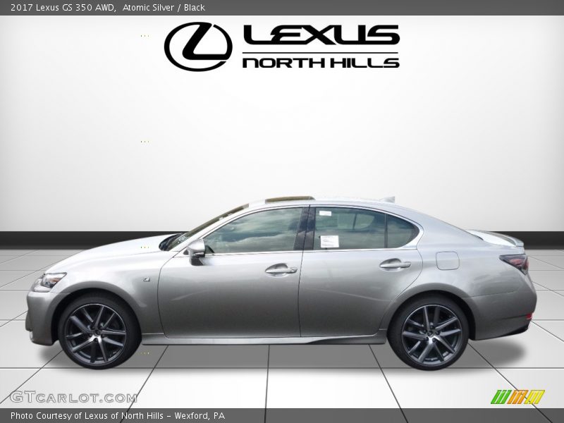 Atomic Silver / Black 2017 Lexus GS 350 AWD