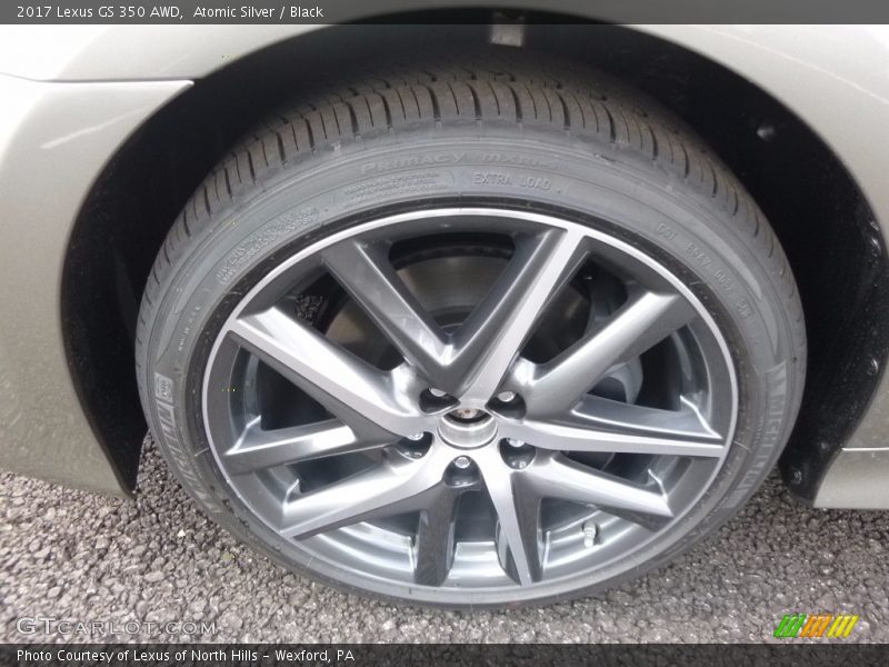 Atomic Silver / Black 2017 Lexus GS 350 AWD